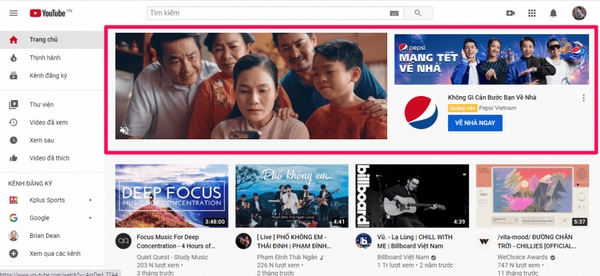 quảng cáo Youtube 2